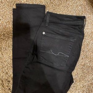 Seven for all mankind black skinny jeans